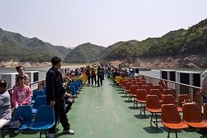 Atop the Namhan river cruise ship