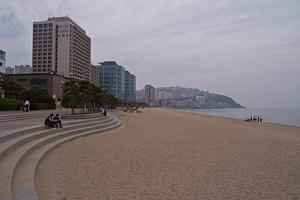 An empty Haeundae Beach
