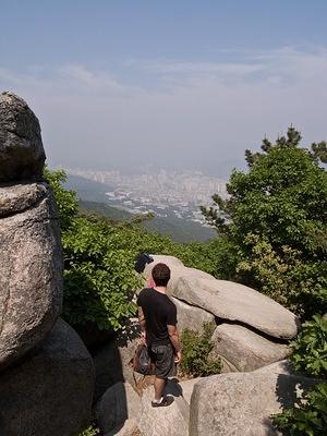 Colan looking down on Busan