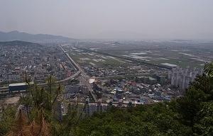 Looking out over east Gimhae Interchange