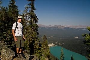 Pete above Lake Louise