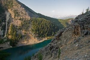 Lake Agnes from above