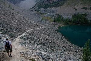 Hiking down from Beehive