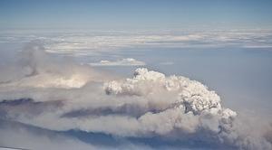 Fire clouds from a distance