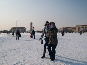 Freezing in Tian'anmen Square