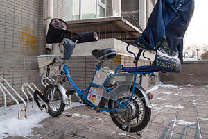 A typical winterized electric bike