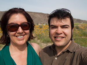 Anna and Chris in the wildflowers