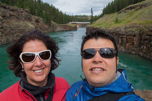 Anna and Chris at Whitehorse rapids