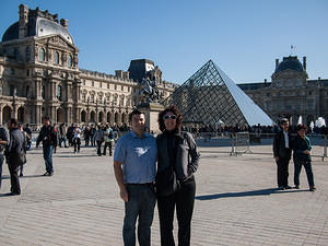 Chris and Anna at the Louvre