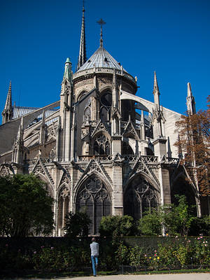 Notre-Dame's backside