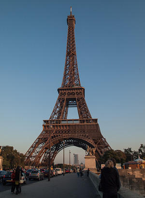 Eiffel tower from the bridge