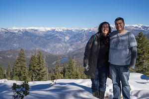 Anna and Chris at Panoramic Point