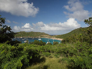 View of Anse de Colombier