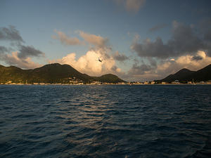 Plane landing at Grand Case