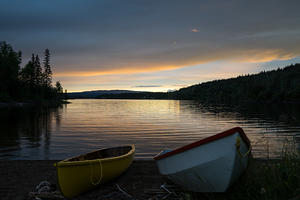 Evening on François Lake
