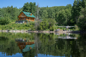 François Lake cabin with float plane