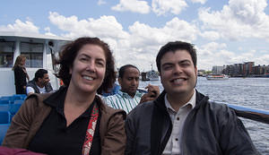 Anna and Chris on River Thames