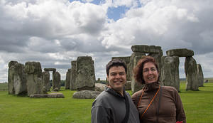 Chris and Anna at Stone Henge