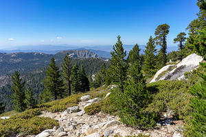 Looking SW towards Deer Springs and Newton Drury Peak