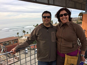 Chris and Anna in Puerto Nuevo