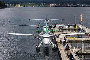 Boarding the seaplane