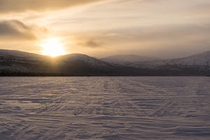 Fish Lake icy sunrise