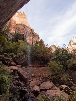 Waterfall on Zion's Emerald Pools Trail