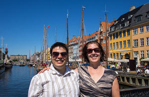 Chris and Anna on Nyhavnsbroen