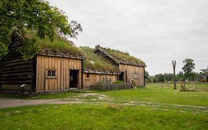 Sod roof house in Fredriksdal