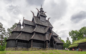 Stave Church from Gol in the Collections of King Oscar II at Norsk Folkemuseum