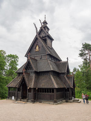 Stave Church from Gol in the Collections of King Oscar II at Norsk Folkemuseum