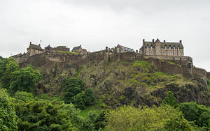 Edinburgh Castle view from the north