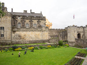 Groundskeeping commercial shoot at Stirling Castle