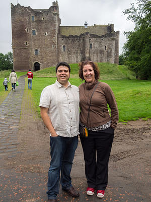 Chris and Anna at Doune Castle