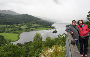 Chris and Anna at Loch Tummel